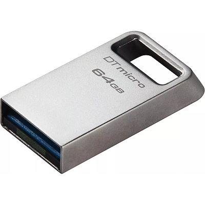 Flash Drive Kingston DataTraveler Micro 64GB USB 3.2 (DTMC3G2/64GB) - Silver