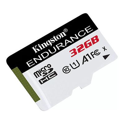 High-Endurance microSD Memory Card Kingston 32GB C10 UHS-I (SDCE/32GB) - Black + White