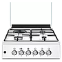 Gas Cooker Alneo ALN 6070B White Electro HP (01716)