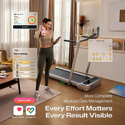 Smart Treadmill Urevo FoldiMix 5 Pro - Silver