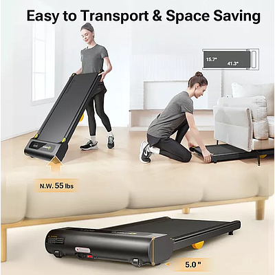 UREVO SpaceWalk Lite Treadmill Walking Pad - Black