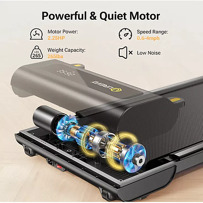 UREVO SpaceWalk Lite Treadmill Walking Pad - Black