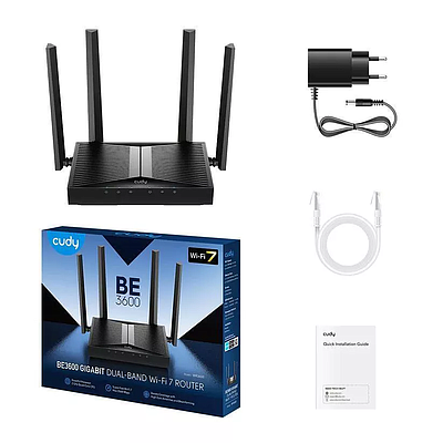 Router Cudy BE3600 v1 Wi-Fi 7 (WR3600) - Black