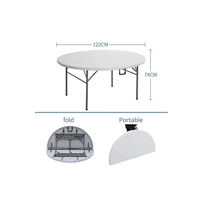 Garden Folding Table MG-2017 White