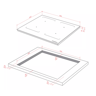 Built-In Hob kuppersberg ICI 629 Black