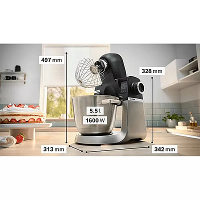 Kitchen Machine Bosch MUMS6ZS17 Black / Silver
