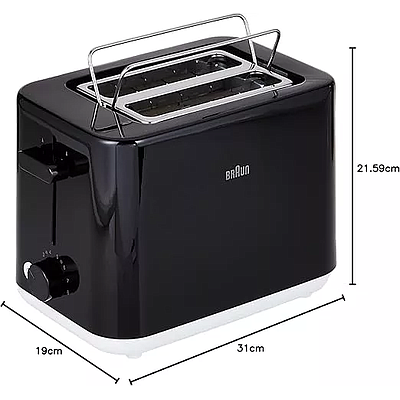 Toaster Braun HT1010BK Black