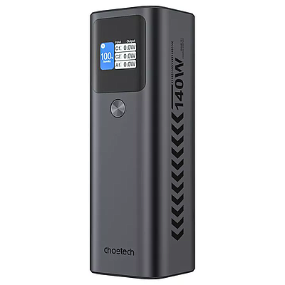 Powerbank Choetech B670 27000mAh with Digital Screen 140W - Black