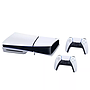 Sony Playstation 5 Slim (CD Version) 1TB E Chassis with Two DualSense Wireless Controllers Bundle - White