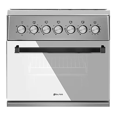 Gas Cooker Alneo ALN 6080B INOX FAN WOK (01687)