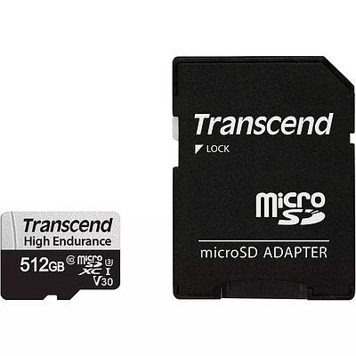Memory Card Transcend microSDXC 512GB (TS512GUSD350V) - Black + Grey