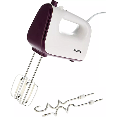 Hand Mixer Philips HR3740/11 White / Violet