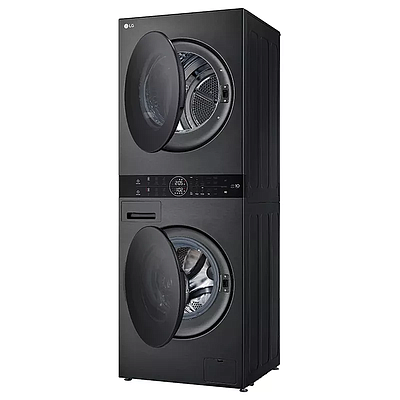 Washing Machine With Dryer LG W4W8BVPKZHM.APBQME3 12/10 kg Black