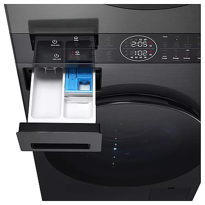 Washing Machine With Dryer LG W4W8BVPKZHM.APBQME3 12/10 kg Black