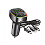 Car FM Bluetooth Transmitter Kensa KT-327 And Charger - Black