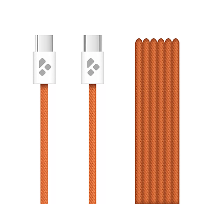 USB-C / Kensa PC-45 to USB-C Charging Cable (1m) - Orange