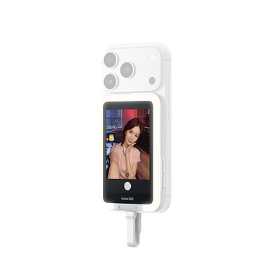 Selfie Screen Insta360 Snap with Light - White