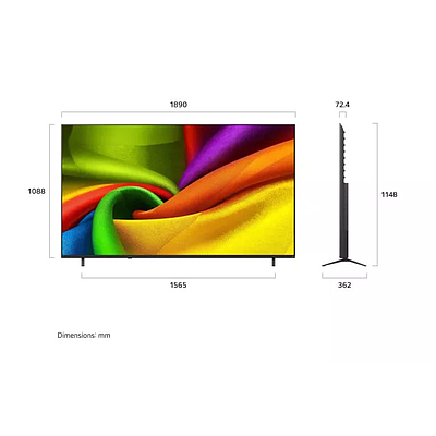 TV LG 85" (215cm) / 85NU85CB6LA Smart 4K UHD