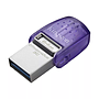 Flash Drive Kingston DataTraveler MicroDuo 3C 128GB (DTDUO3CG3/128GB) Silver/Purple