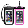 2x Choetech Universal Waterproof Bags Black + Pink (WPC007)
