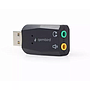 USB Sound Card Adapter Gembird (SC-USB2.0-01) "Virtus Plus" - Black