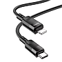 USB Type-C / Hoco U106 Moulder PD Charging Data Cable to Lightning (1.2 m) - Black