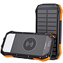 Powerbank Choetech B659 10000mAh Solar Power - Black + Orange