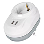 2-Way Power Strip Nilson with Grounding + 2xUSB 2.4A (40130106) - White