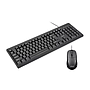 2 In 1 2E MK401 Wired Keyboard With Mouse Combo (2E-MK401UB) - Black