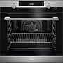 Built-In Electric Oven AEG BER455120M Black / Silver
