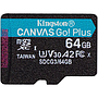 microSD Card Kingston 64GB C10 UHS-I U3 A2 (SDCG3/64GBSP) - Black