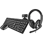 4 In 1 Trust Qoby Home Office Bundle US (24040) - Black