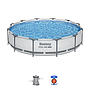 Framed Pool Bestway Steel Pro MAX with Cartridge 366x760 6473L (56416) - Grey