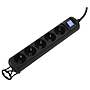 Power Strip 2E 5XSchuko (2E-U05ESM5B) 5m - Black