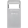 Flash Drive Kingston DataTraveler Micro 64GB USB 3.2 (DTMC3G2/64GB) - Silver