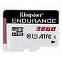 High-Endurance microSD Memory Card Kingston 32GB C10 UHS-I (SDCE/32GB) - Black + White