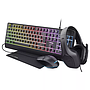 4 In 1 Trust GXT 792 Quadrox Gaming Bundle (25155) - Black