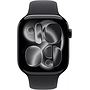 Smartwatch Apple Watch Series 11 GPS 46mm Jet Black Aluminium Case with Black Sport Band (MEUW4RK/A)