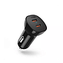 Car Charger Choetech TC0008 Dual USB-C Ports PD 60W - Black