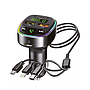 Car FM Bluetooth Transmitter Kensa KT-327 And Charger - Black