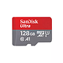 microSD Card SanDisk 128GB Ultra (SDSQUAB-128G-GN6MN) - Red + Grey