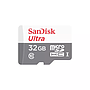 microSD Card SanDisk 32GB Ultra (SDSQUNR-032G-GN3MN) - White + Grey